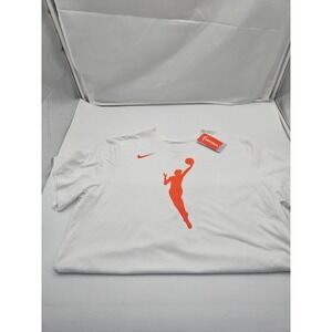 NWT Nike Dri-FIT WNBA League White Logo Basketball T-Shirt Mens XL